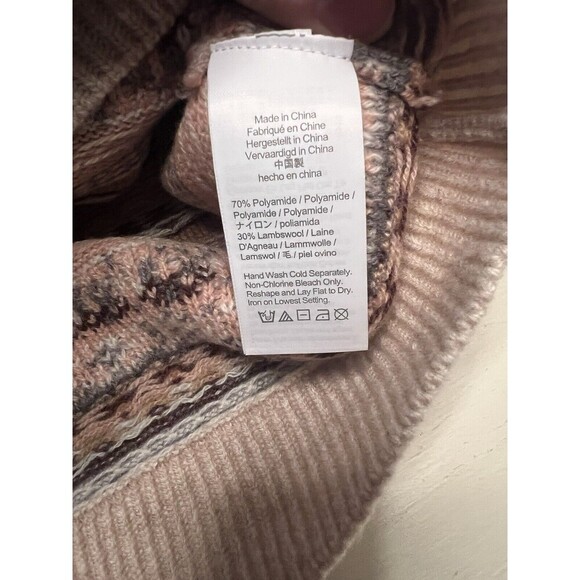 J Crew Womens Small Fair Isle‎ Preppy Lambs Wool Blend Crewneck Sweater - Picture 4 of 5